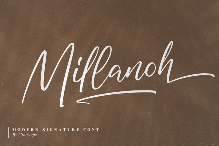 Millanoh Modern Signature Font LS Font Download