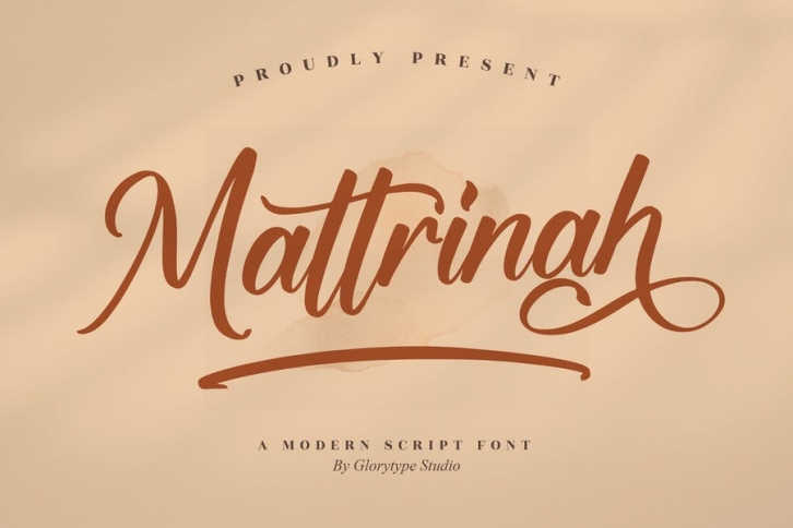 Mattrinah Modern Script Font LS Font Download