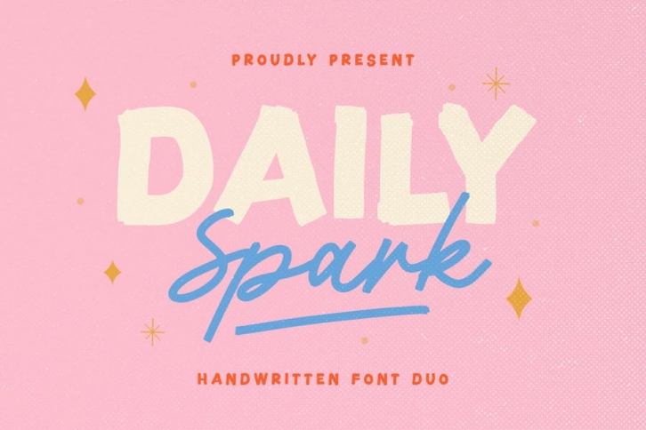 Daily Spark - Handwritten Font Duo Font Download
