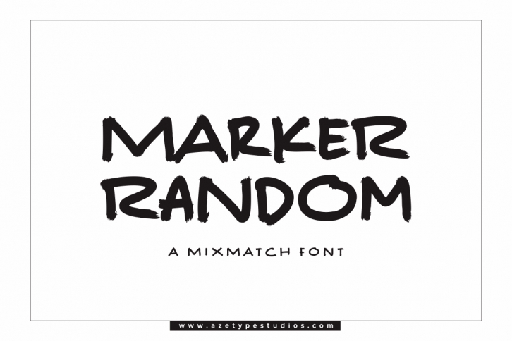 Marker Random Font Download