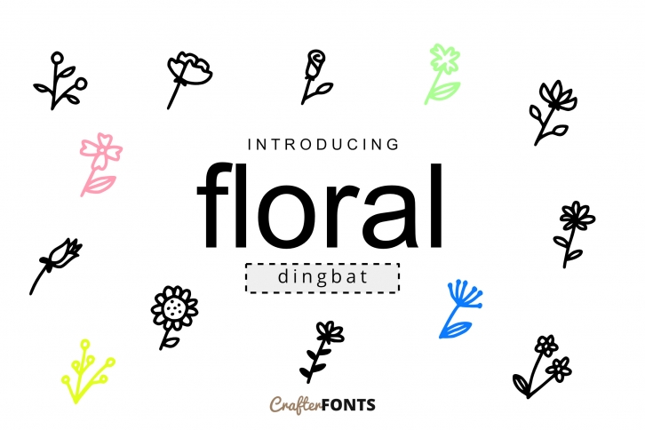 Floral Doodle Font Download