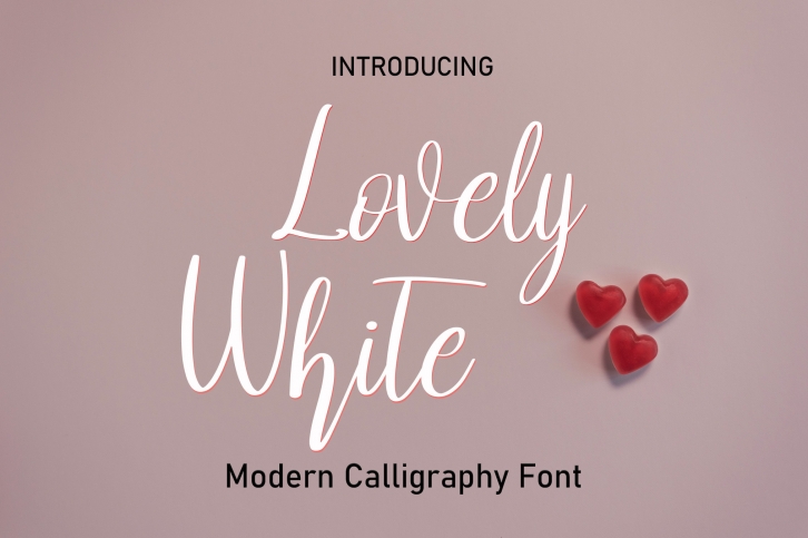 Lovely White Font Download