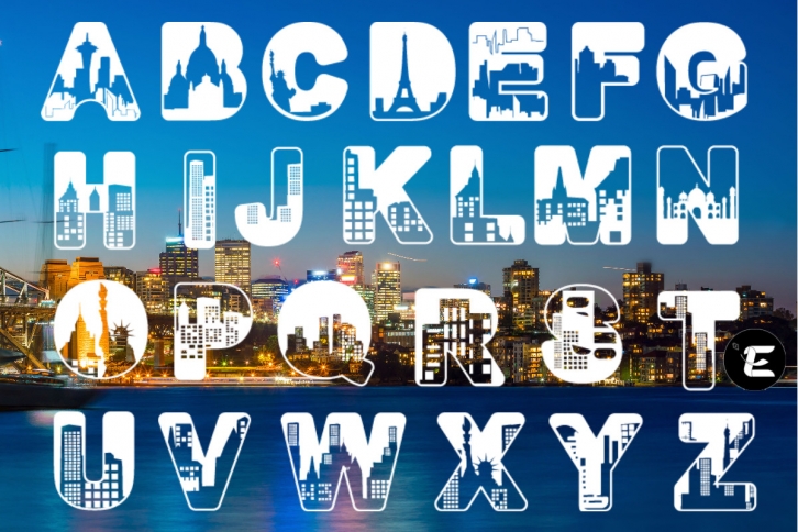 City Scapes Graphics Font Download