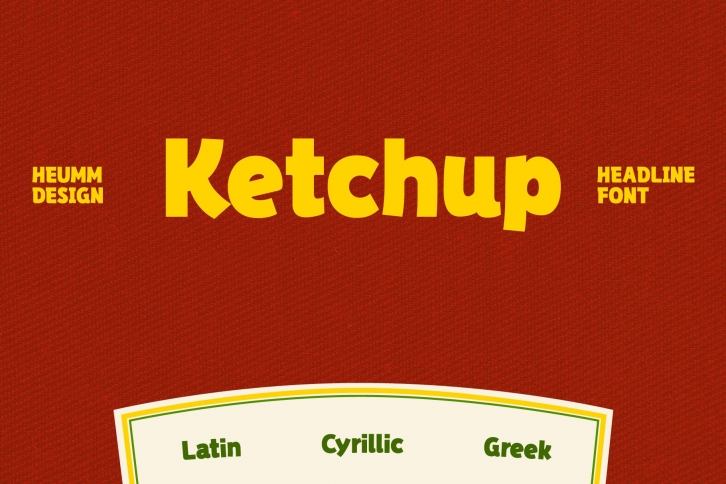 HU Ketchup / 20% OFF Font Download