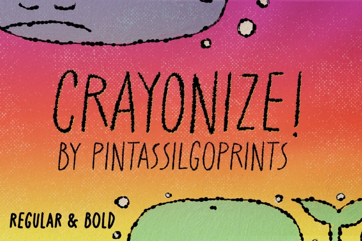 Crayonize! Two handsome crayon fonts Font Download