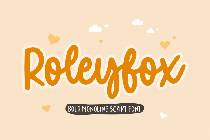 Roleyfox Bold Monoline Script Font Download