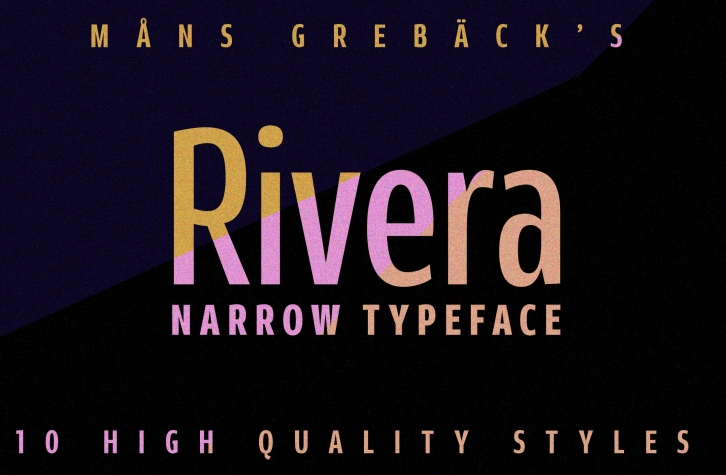 Rivera – Narrow Sans Serif! Font Download