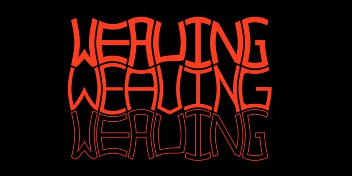 Weaving Font Download