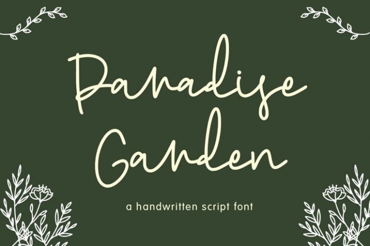 Paradise Garden Font Download
