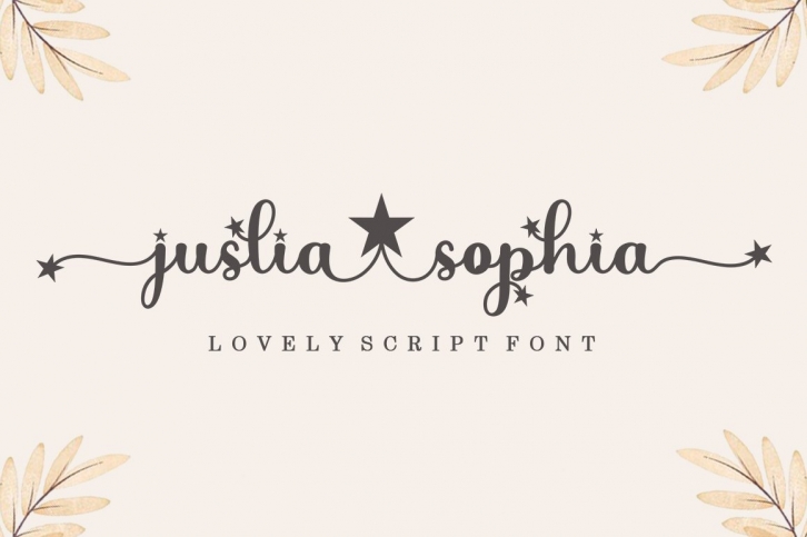 juslia sophia Font Download