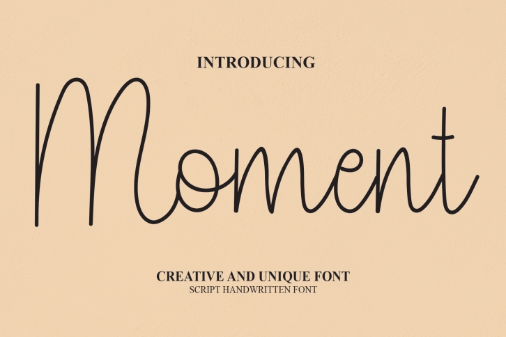 Moment Font Download