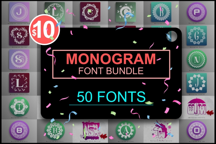 Monongram Bundle Font Download