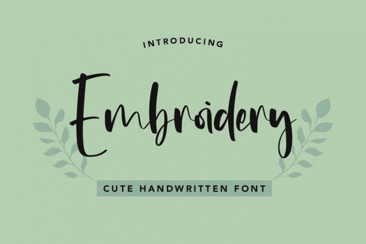 Embroidery Font Download