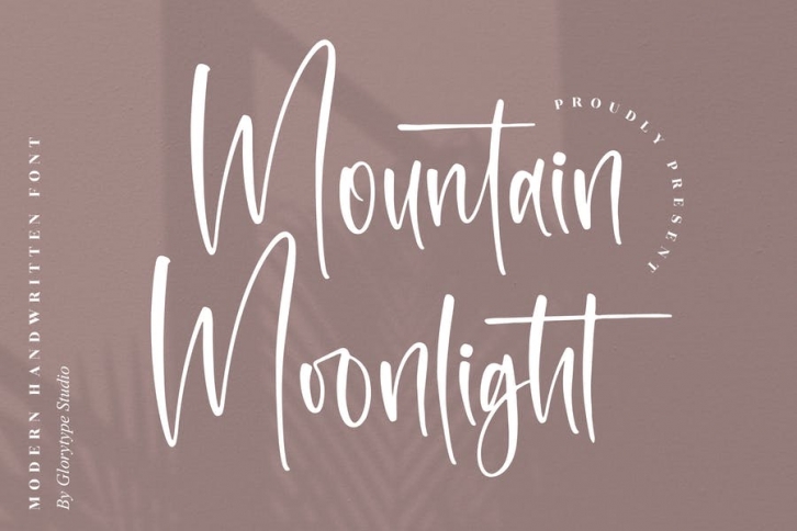Mountain Moonlight Modern Handwritten Font LS Font Download