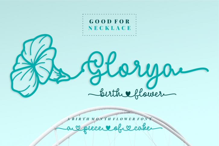 Glorya Birth Flower Font Download
