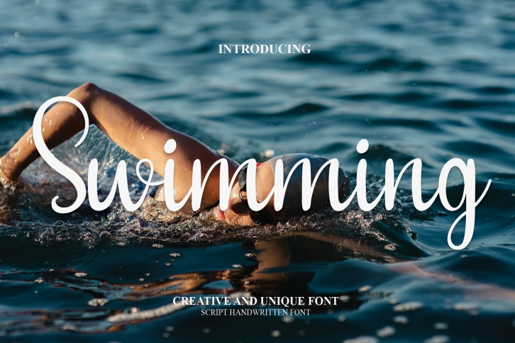 Swimming Font Download