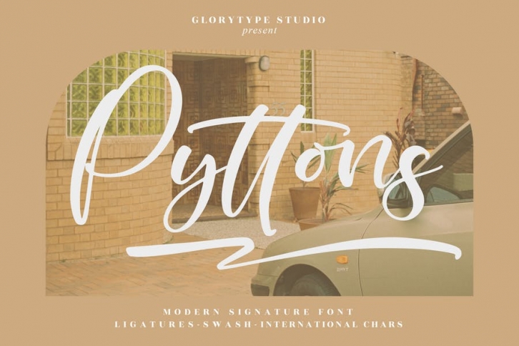 Pyttons Modern Signature Font LS Font Download