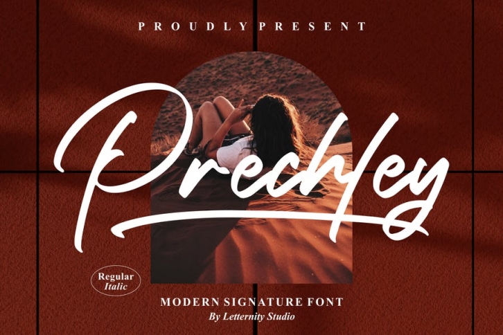 Prechley Modern Signature Font LS Font Download