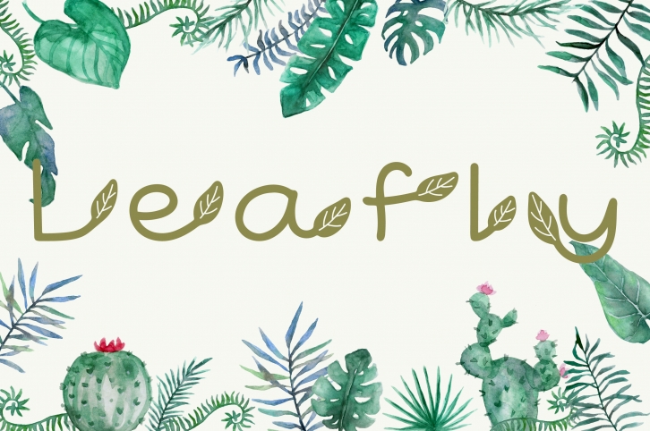 Leafly Minimal Style Font Download
