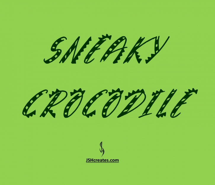 Sneaky Crocodile Font Download