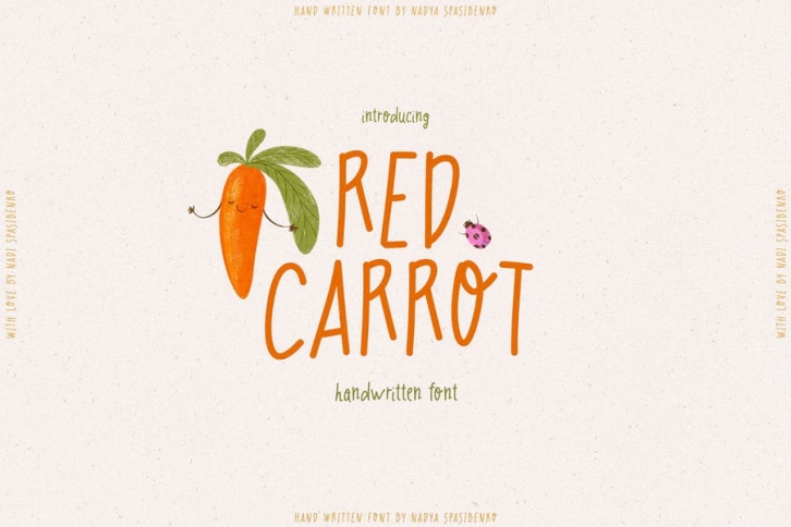 Red Carrot PlayFul Font Font Download
