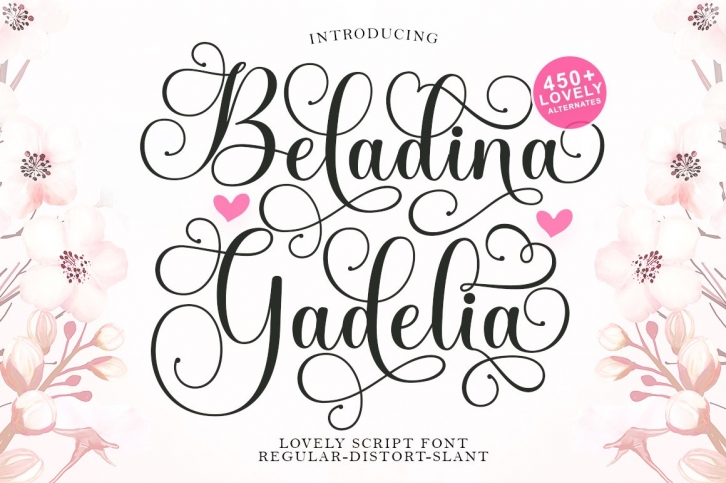 Beladina Gadelia Lovely Script Font Download