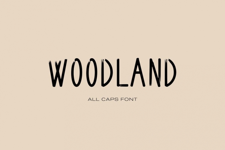 Woodland Handlettered Font Font Download