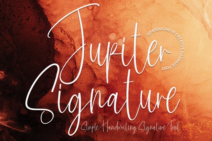 Jupiter Signature Font Download