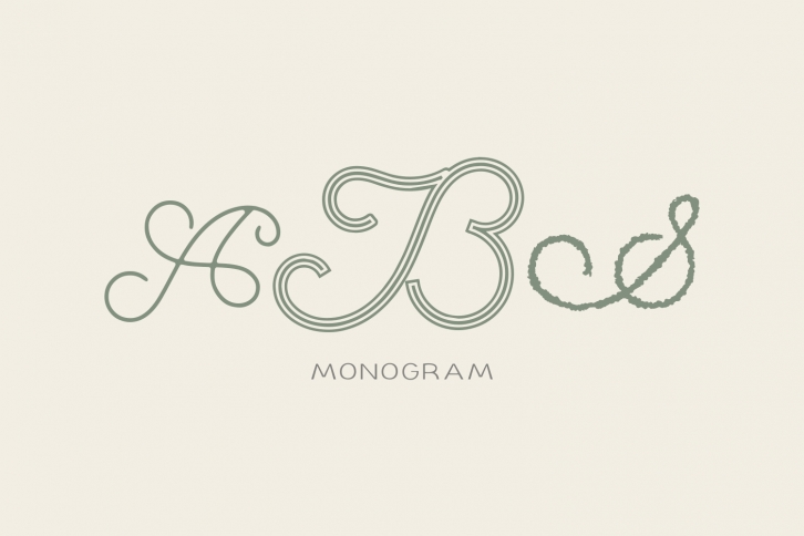 ABS Monogram Font Download