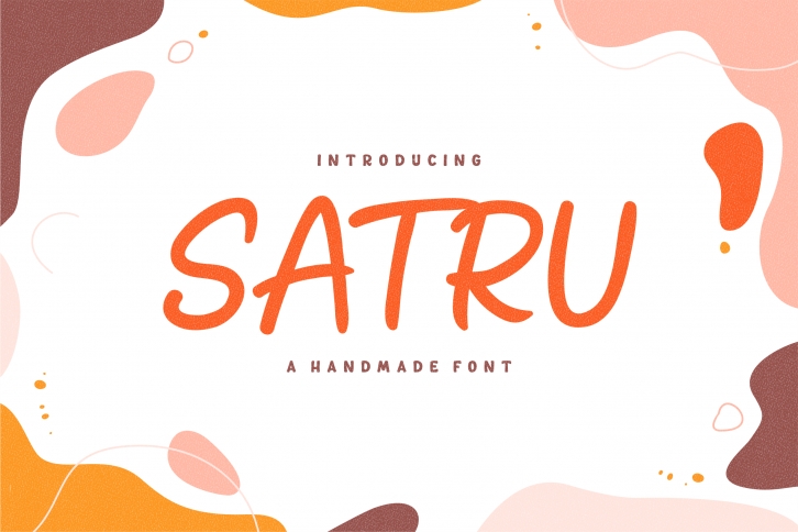 Satru a Handmade Playful Display Font Font Download