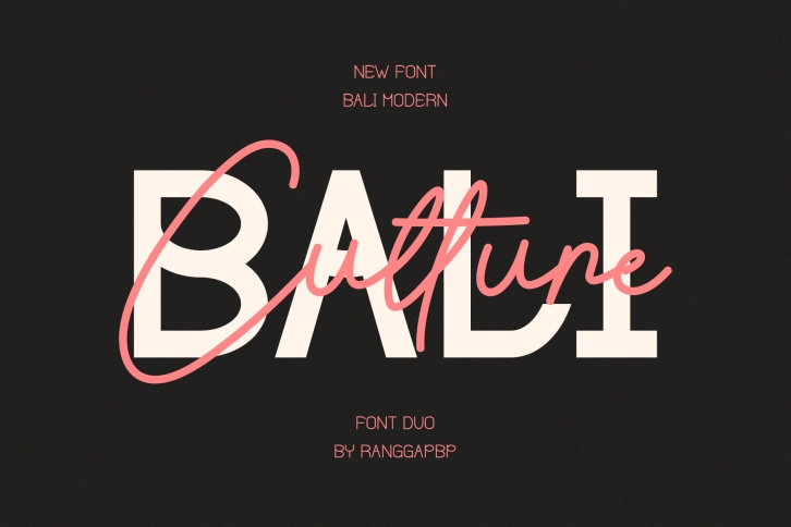 Bali Culture Font Download