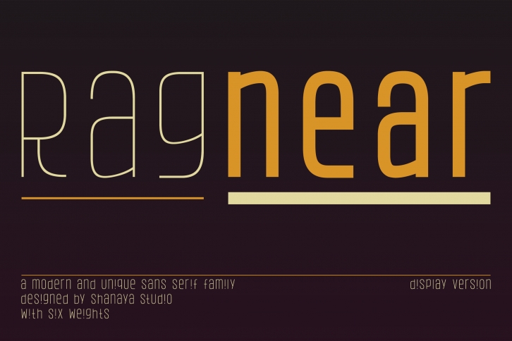 Ragnear Display Version Font Download