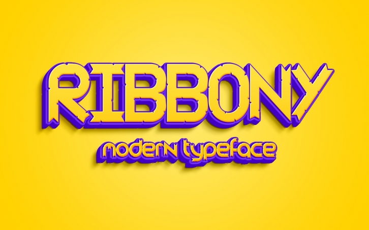 Ribbony Solid Font Download