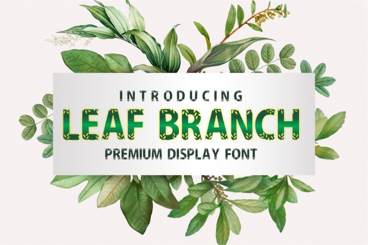Leaf Branch Font Download