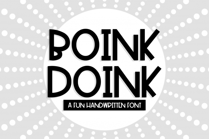 Boink Doink Font Download