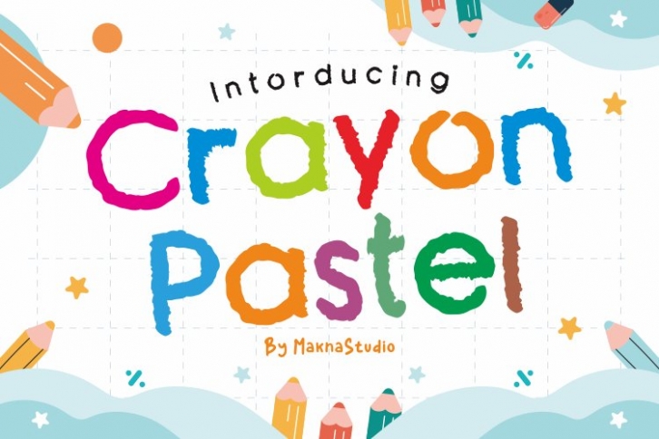 Crayon Pastel Font Download
