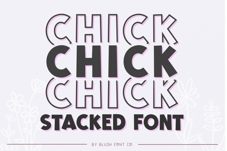CHICK STACKED Trendy Block Font Download