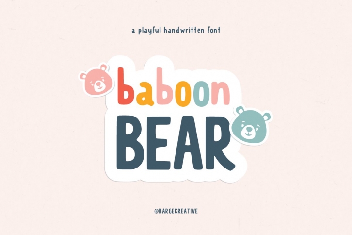 Baboon Bear Font Download