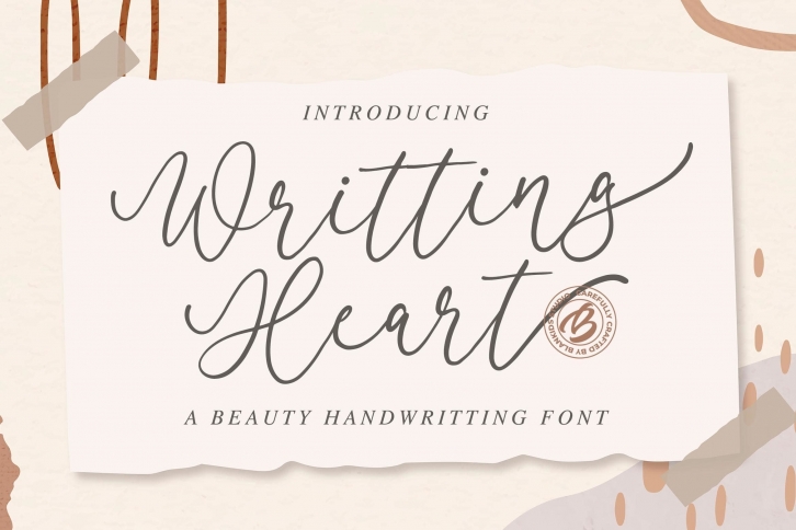 Writting Heart Font Download