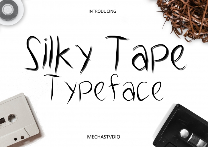 Silky Tape Signature Font Download