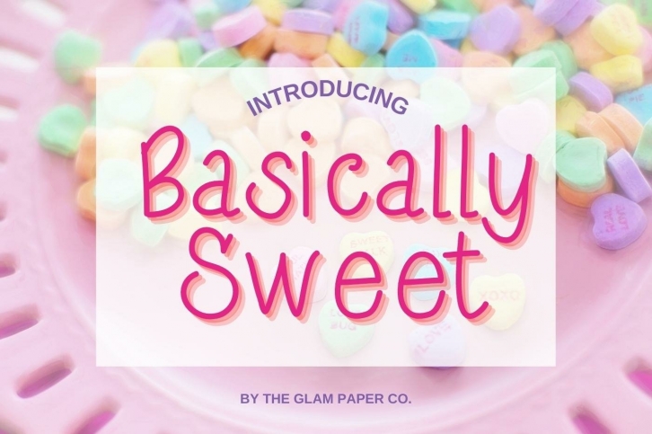 Basically Sweet, monoline handwritten for crafters Font Download