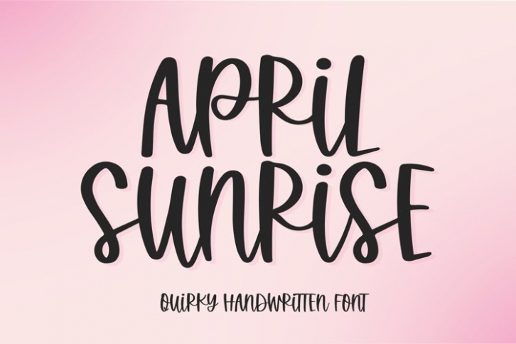 April Sunrise Font Download