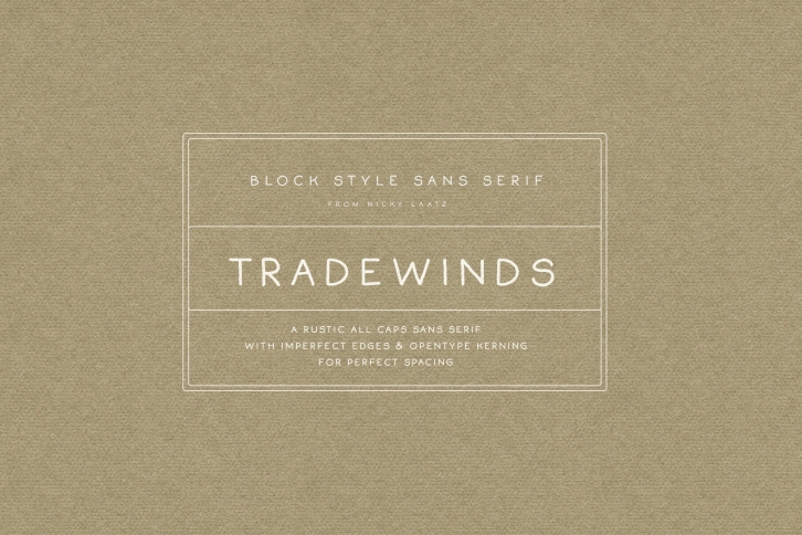 Tradewinds Handwritten Sans Font Download