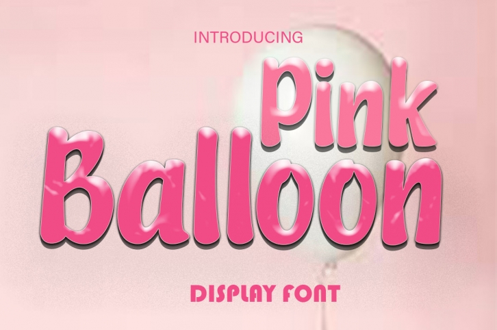 Pink Balloon Font Download