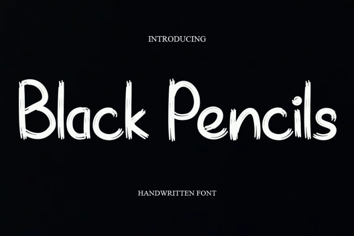 Black Pencils Font Download