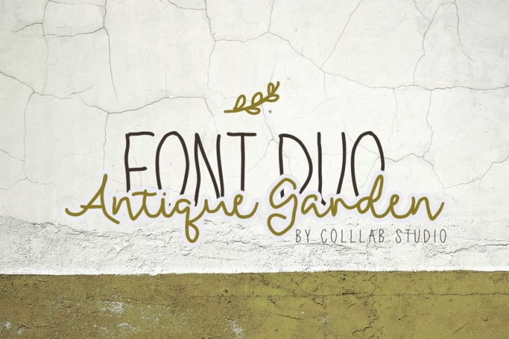 Antique Garden - A Font Duo Font Download