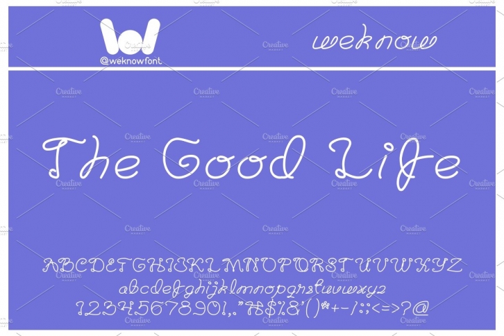 The good life font Font Download