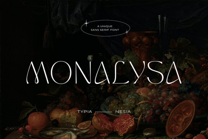 Monalysa - Unique Modern Display Sans Serif Font Font Download