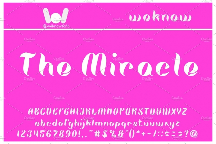 The Miracle font Font Download