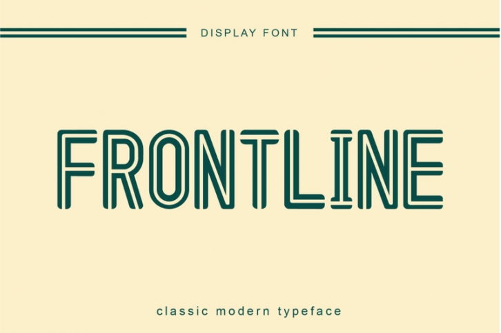 Frontline stencil font Font Download